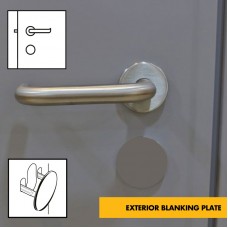 Door Blanking Plate c/w 2 x Screws - for blanking off existing holes on the single point locking steel security door  Door Blanking Plate c/w 2 x Screws - for blanking off existing holes on the single point locking steel security door